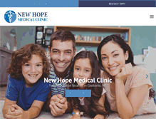 Tablet Screenshot of newhopeclinic.net
